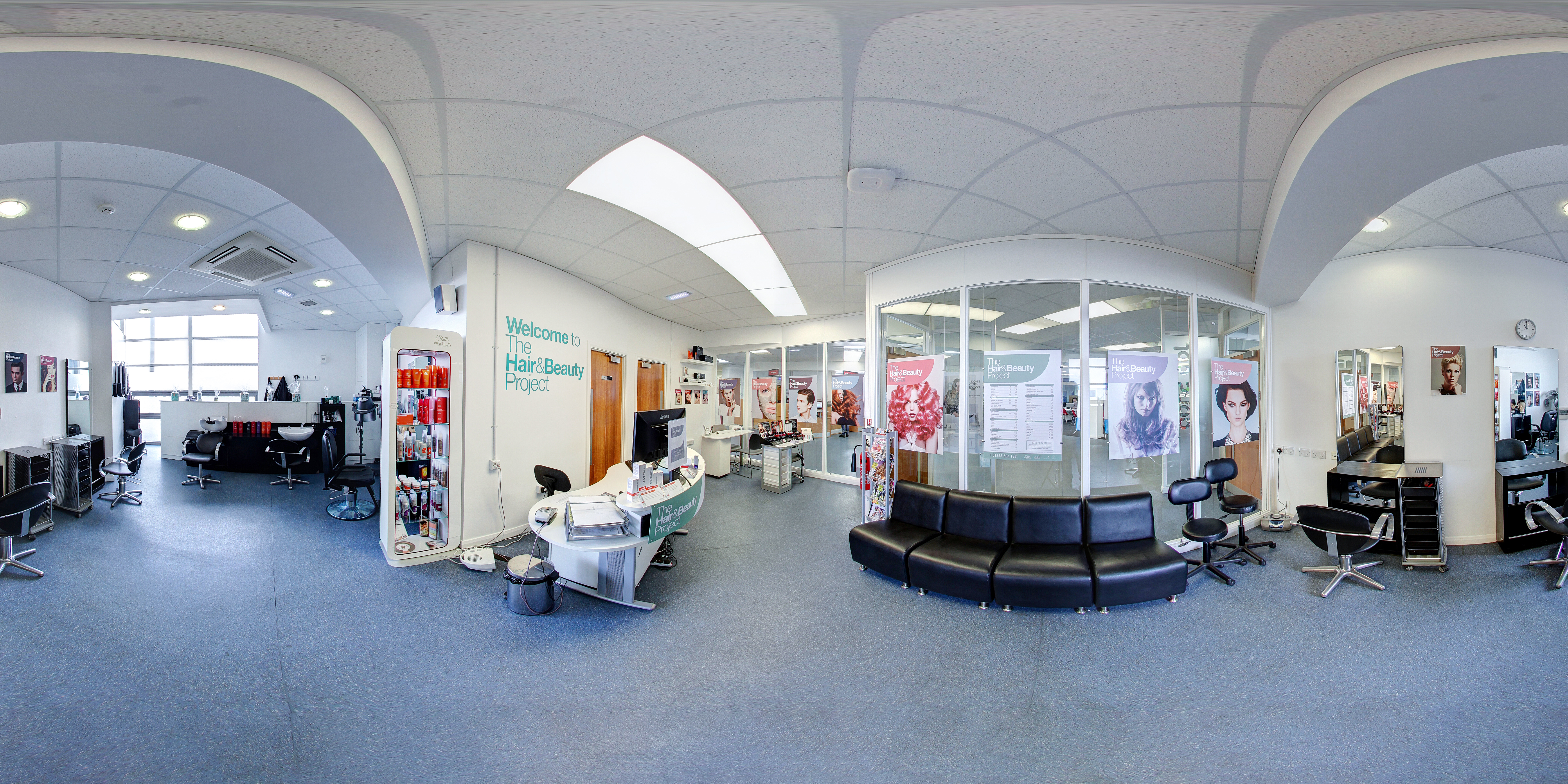 Panoramic image of the Hair and Beauty salon at Bispham